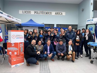 En liceo politécnico Arica  SENDA celebró el día mundial de la prevención 
