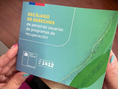 SENDA presenta Decálogo de Derechos para personas en recuperación del consumo de drogas