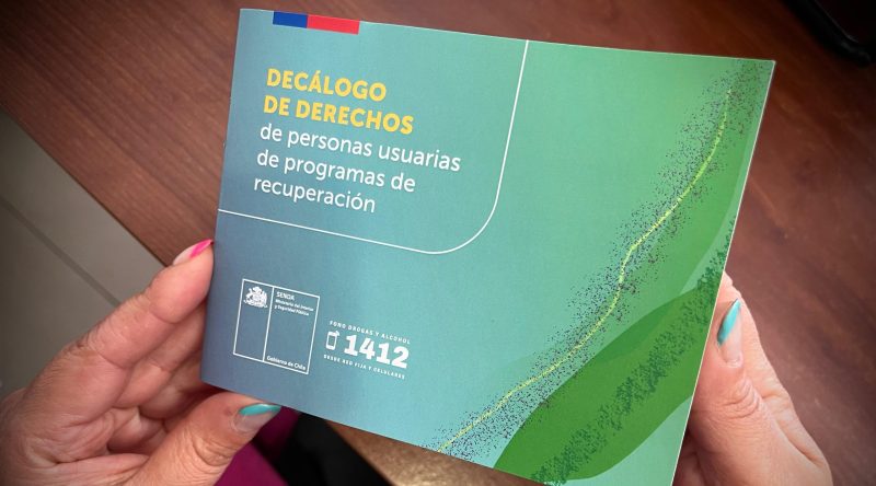 SENDA presenta Decálogo de Derechos para personas en recuperación del consumo de drogas