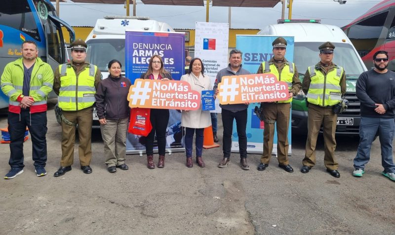 SENDA Tarapacá junto a Carabineros y Transportes realizan operativo en terminal Rodoviario de Iquique por Fiestas Patrias