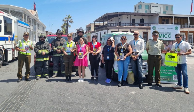 SENDA Previene Iquique refuerza la prevención junto a Carabineros y Bomberos por celebraciones  de Año Nuevo