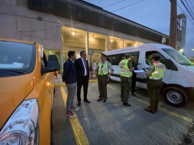 En Arica conductores de buses escolares fueron controlados a través del programa Tolerancia Cero